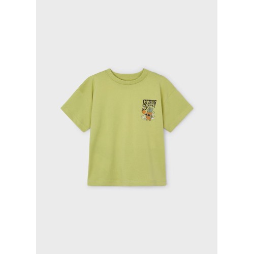 Тениска с щампа на гърба Better Cotton за момче