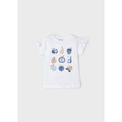 Тениска с щампа Better Cotton за момиче