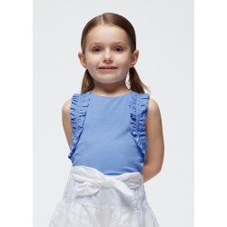 Тениска с капси Better Cotton за момиче