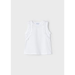 Тениска с капси Better Cotton за момиче