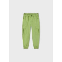 Дълъг панталон с колан за момиче