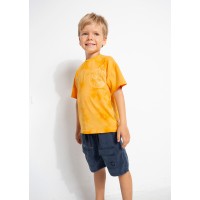 Тениска skater fit с щампа tie dye от памук за момче