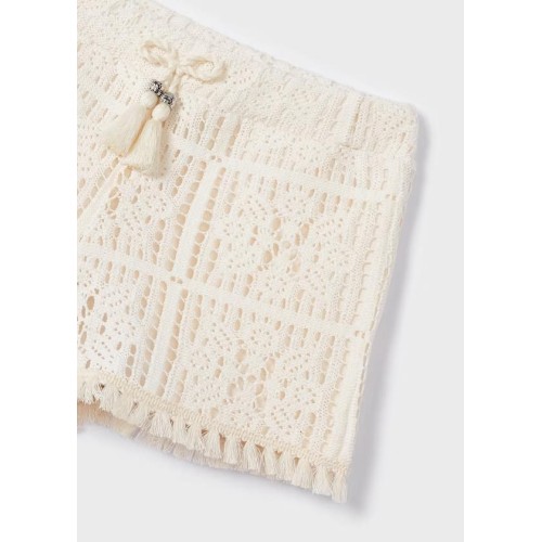 Къс панталон от crochet за момиче