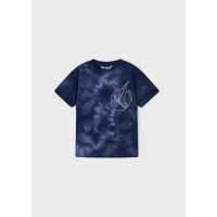 Тениска skater fit с щампа tie dye от памук за момче