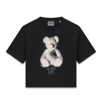 Къса тениска Guess за момиче с мече и лого