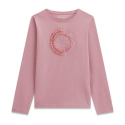 Блуза Guess за момиче с релефна апликация