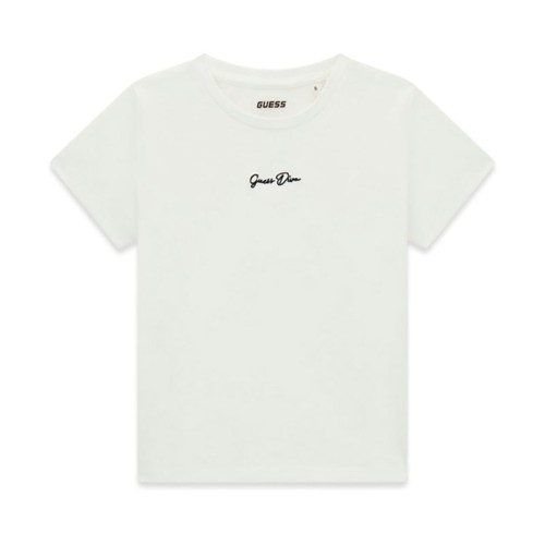 Тениска Guess за момиче с бродирано лого