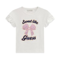 Тениска Guess за момиче с надпис Sweet like
