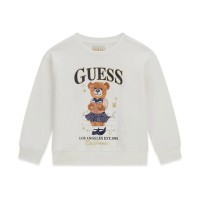 Блуза Guess за момиче с мече и лого