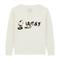 Блуза Guess за момиче със златисто лого