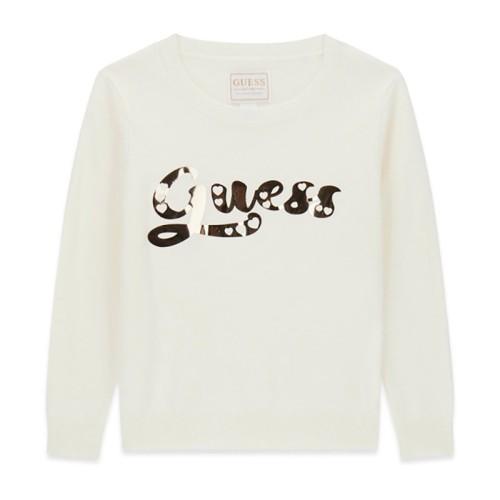 Блуза Guess за момиче със златисто лого