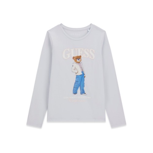 Блуза  Guess за момиче с принт мече regular fit