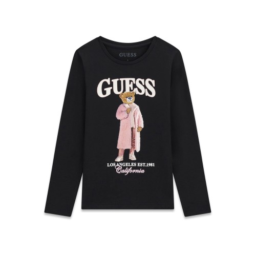 Блуза  Guess за момиче с принт мече regular fit