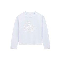 Блуза Guess за момиче с надпис лого