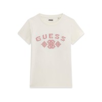 Тениска Guess за момиче с бродирано лого