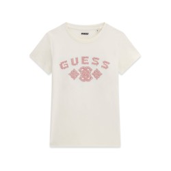 Тениска Guess за момиче с бродирано лого