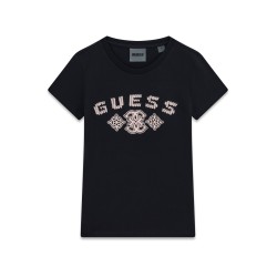Тениска Guess за момиче с бродирано лого