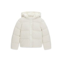 Зимно яке Guess за момиче с качулка и лого regular fit
