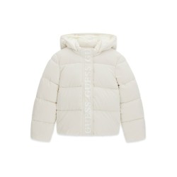 Зимно яке Guess за момиче с качулка и лого regular fit