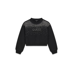 Суитчър блуза  Guess за момиче с лого отпред