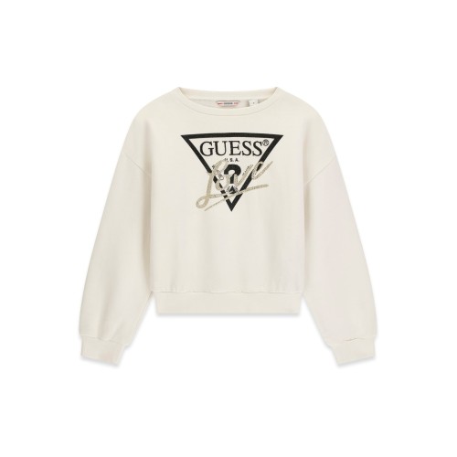 Суитчър блуза  Guess за момиче с лого отпред Regular Fit