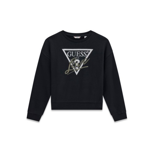 Суитчър блуза  Guess за момиче с лого отпред Regular Fit