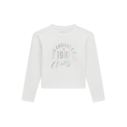 Блуза Guess за момиче с дълъг ръкав