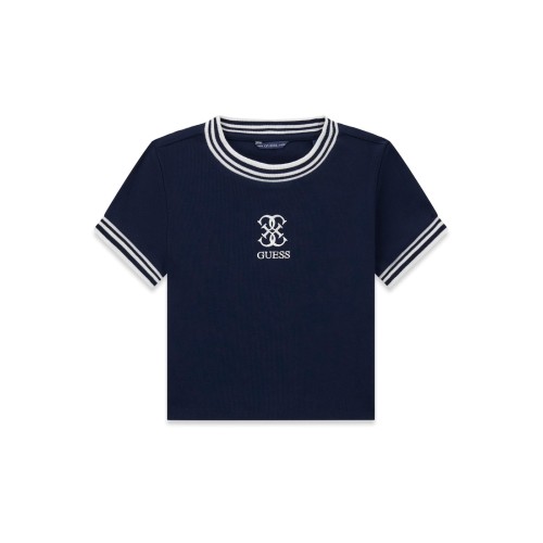 Тениска Guess за момиче с кант