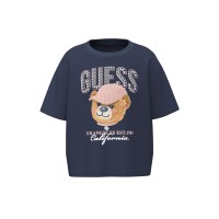 Тениска Relaxed fit Guess за момиче с принт мече