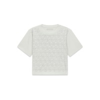 Тениска Guess за момиче с бляскаво лого с камъни 