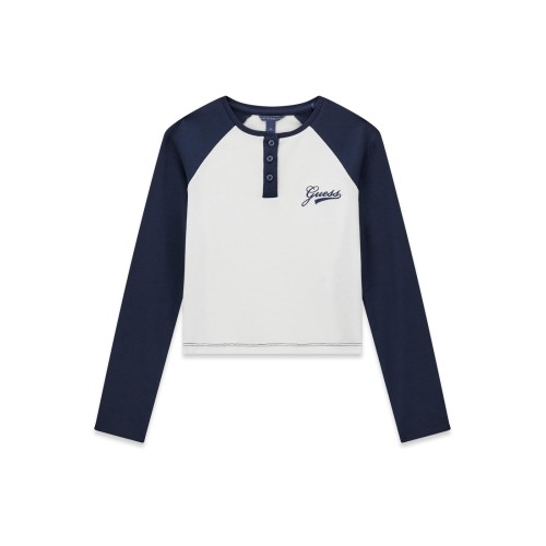 Блуза Guess за момиче с малко лого