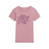 Тениска Guess за момиче с апликация рози