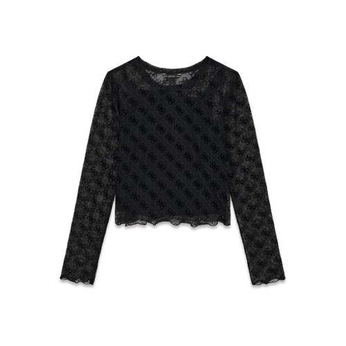  Елегантна блуза Guess за момиче с лого  