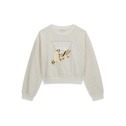 Суитчър блуза  Guess за момиче с лого отпред
