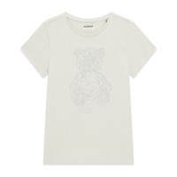 Тениска Guess за момичета с мече от камъчета