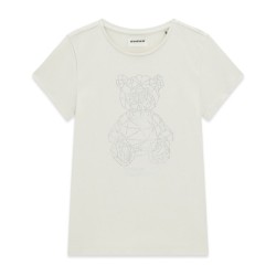 Тениска Guess за момичета с мече от камъчета