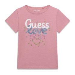 Тениска Guess за момиче с щампа 