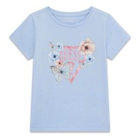 Тениска Guess за момиче с лого и цветя