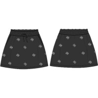 Къса ефектна пола Guess с камъчета за момиче
