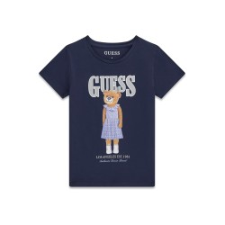 Тениска Guess за момиче принт мече с рокля
