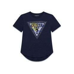 Тениска Guess с удължен гръб за момиче
