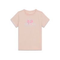 Тениска Guess за момичета с розова панделка