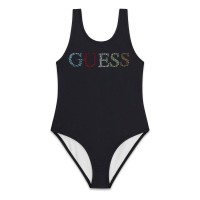 Цял бански за момиче GUESS с камъчета