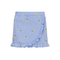 Поплинена пола Guess за момиче с лимонови мотиви