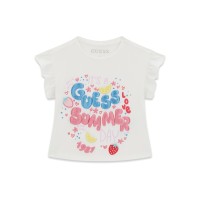 Тениска Guess за момиче с щампа Summer