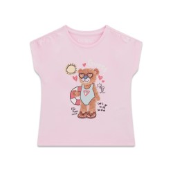 Тениска Guess с мече за момиче