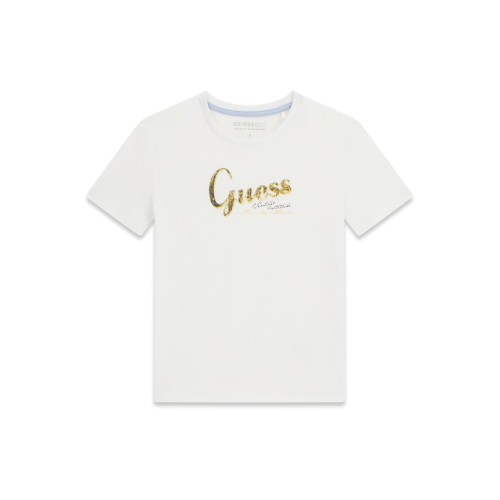  Тениска Guess за момчета с ефектно лого отпред