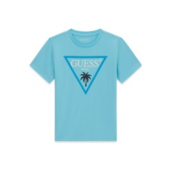 Тениска с бродерия лого Guess за момче