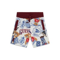 Къси панталони на принт Guess за момче с връзки