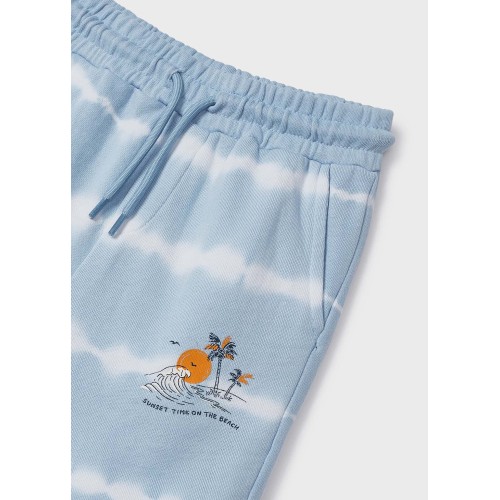 Къси панталони tie dye от памук за момче
